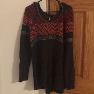 Free People Colorful Sweater